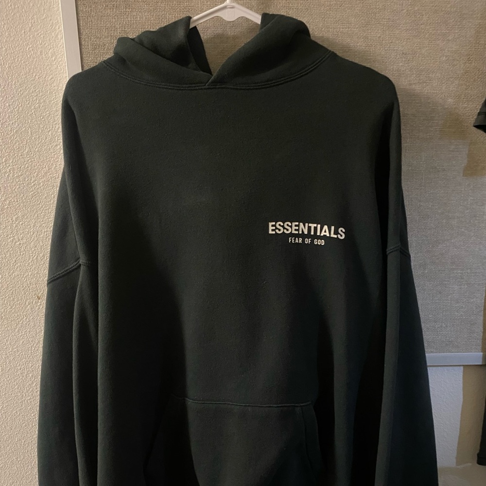 Fear of god essentials photo hoodie